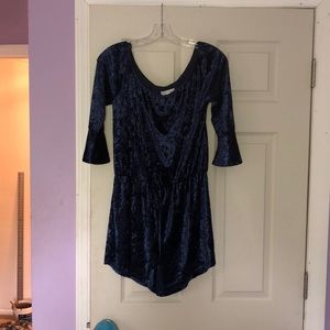 Honey Punch Velvet Romper